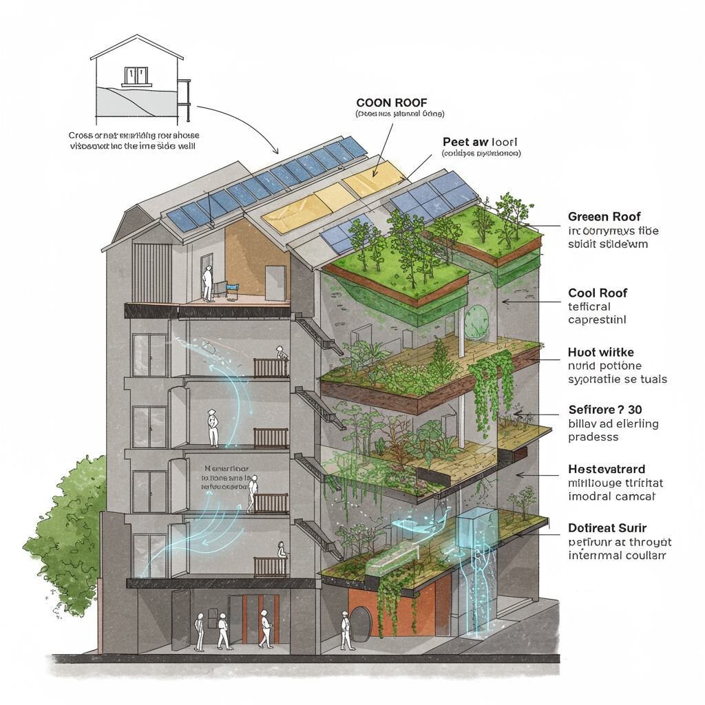 Illustration for Simulation-Based Assessment of Urban Heat Island Mitigation Strategies on Energy Performance and Adaptive Thermal Comfort in Vietnamese Row Houses - section 1