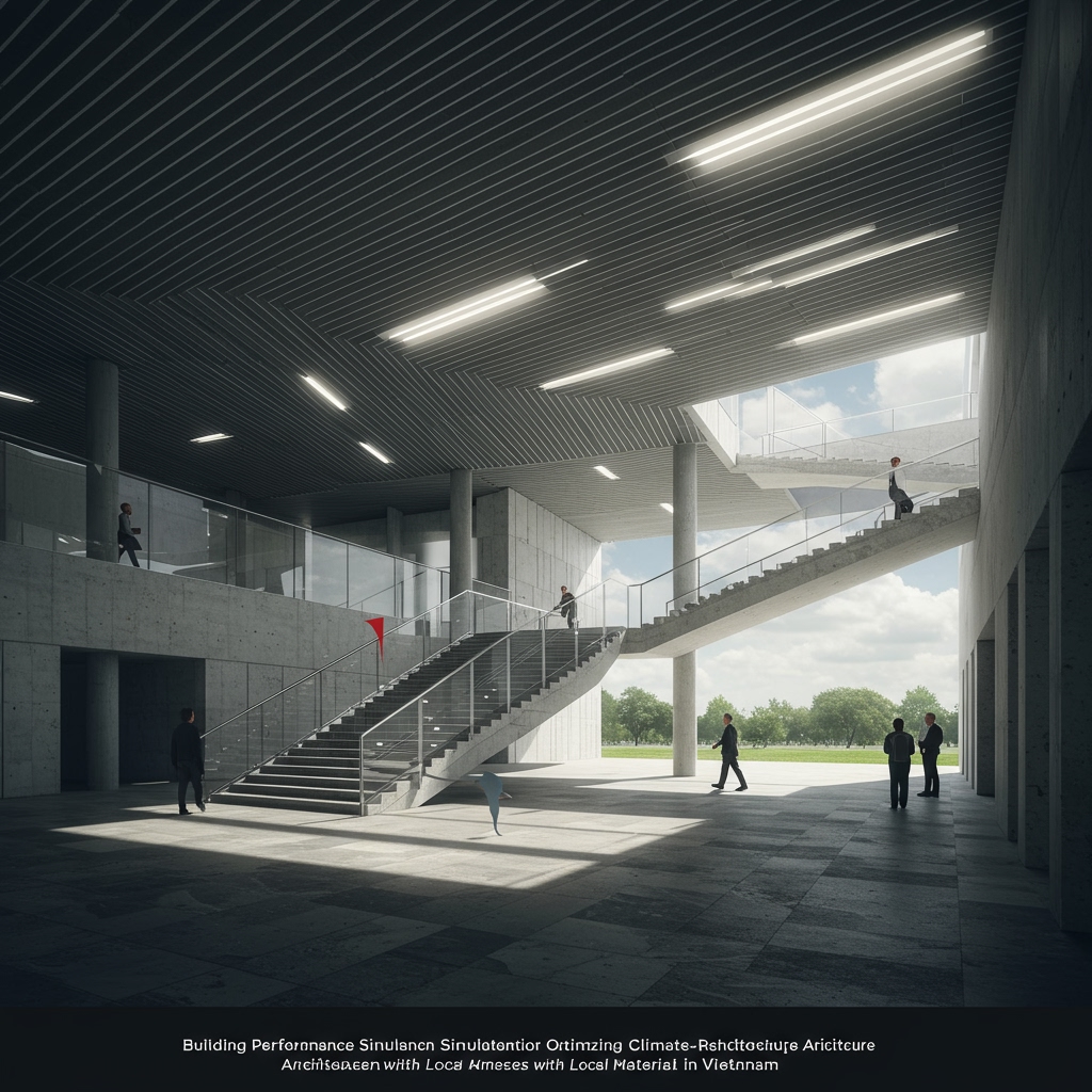 Building Performance Simulation for Optimizing Climate-Responsive Architecture with Local Materials in Vietnam